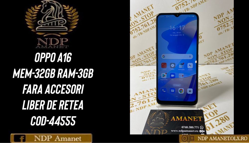 NDP Amanet Braila Oppo A16 32gb (44555)