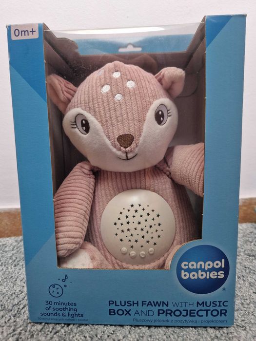 Canpol Toys - играчка еленче с музикална кутия и проетектор 3-в-1