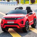 Masinuta electrica Range Rover 140W 12V cu scaun tapitat #RED