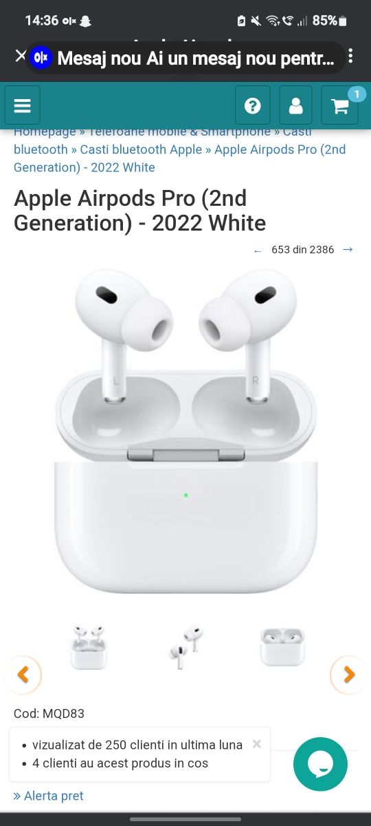 Vând air pods pro 2