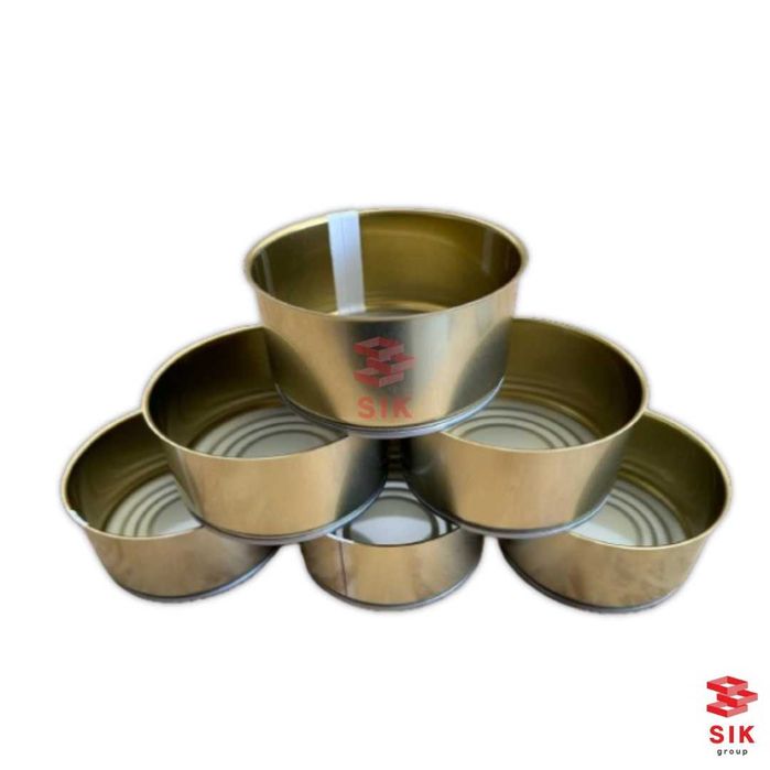 Cutie de conserve rotunde din metal