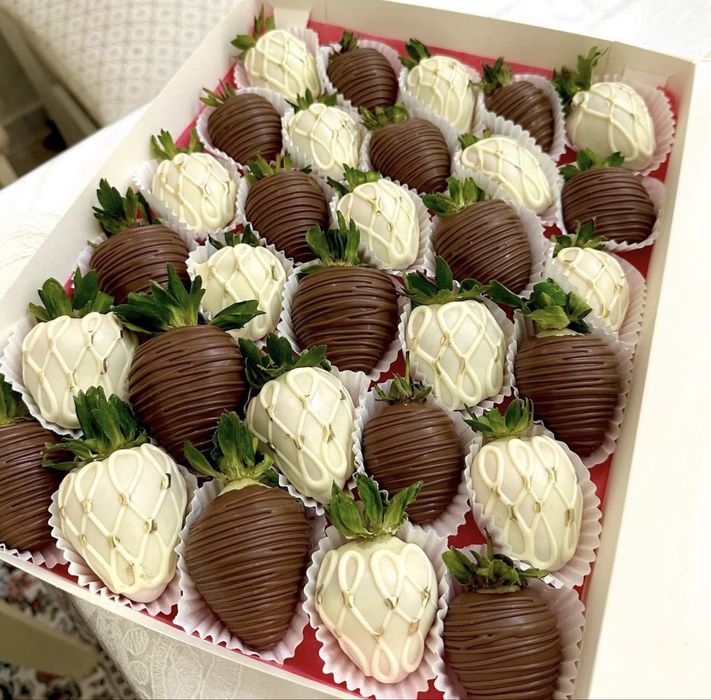 Клубника в Шоколаде Натуральный букеты