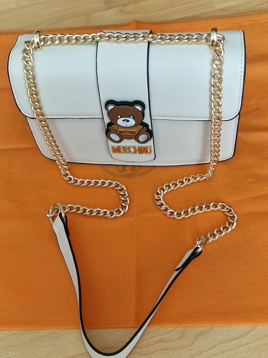 Geanta Moschino nude,editie limitată, etichetă /Italia