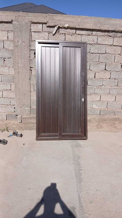 Пластиковые двери, алюминий, двойной дверь