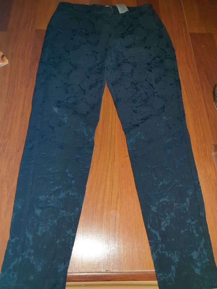 Pantalon elegant Orsay mar 38, cu inserții catifelate