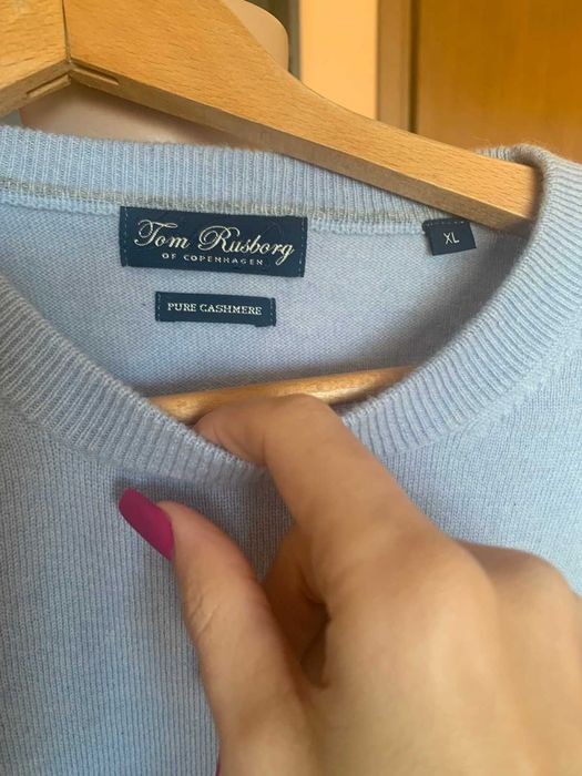 Мъжки кашмирен пуловер, размер Xl