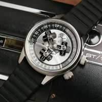 Ceas Vendetta II Automatic Wandering Hour Silver Black