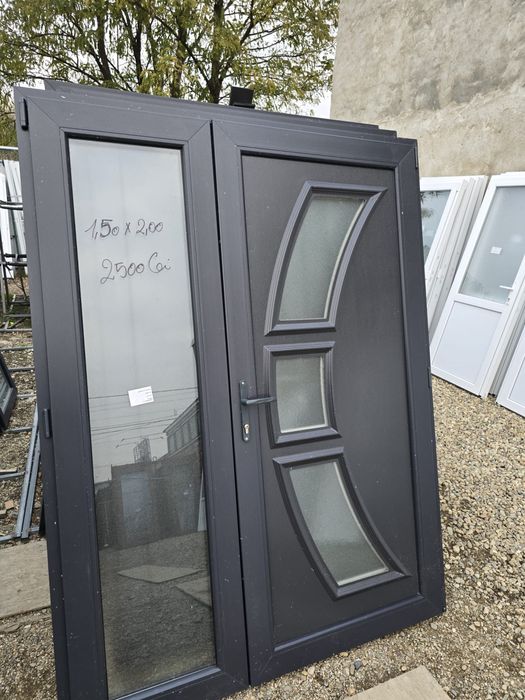 usi termopan pvc gri antracit dube noi de la 1950 lei