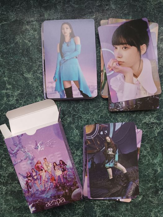 Карточки aespa фотокарточки