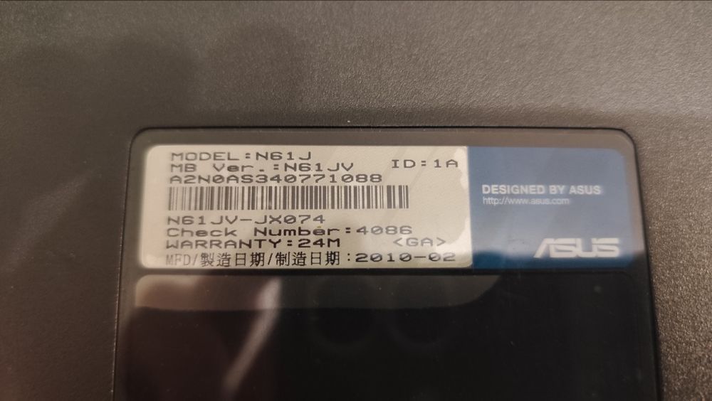 Лаптоп ASUS N61J