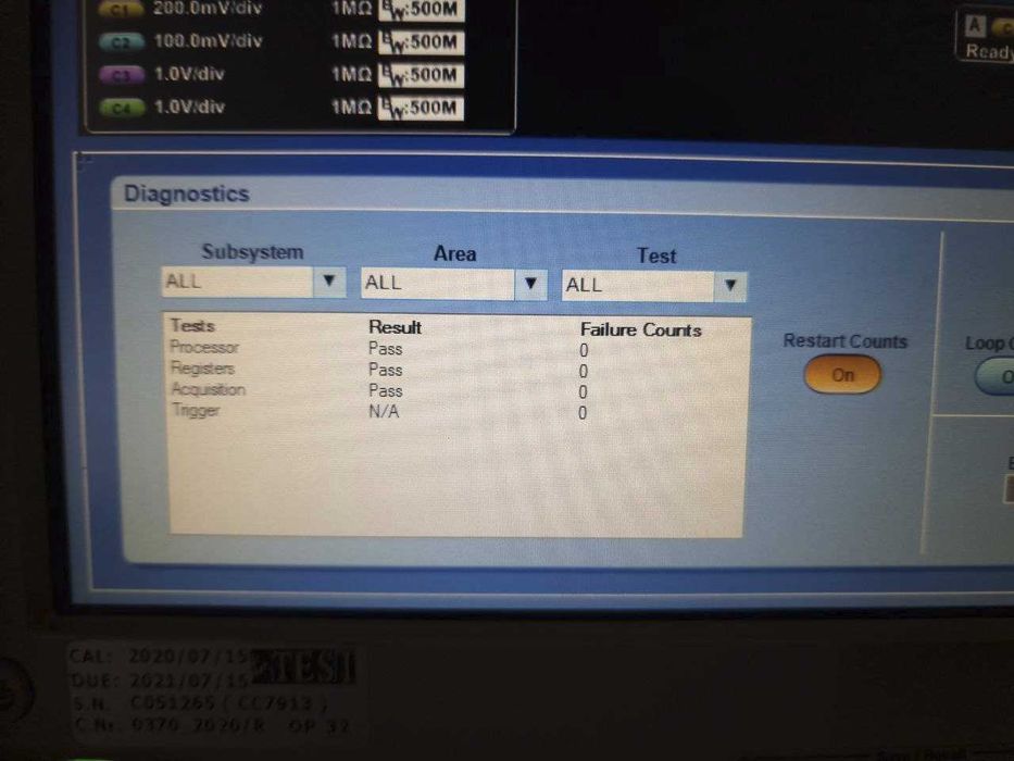 Tektronix MSO5204B Osciloscop 2Ghz 4x Analog + 16x Digital Windows 7