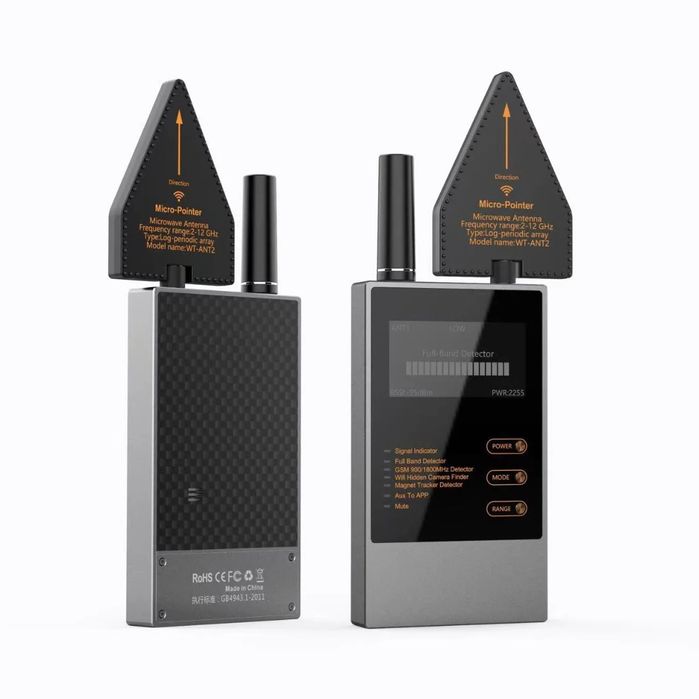 WT10 — Профессионал анти-шпион: Я ширин камера, GSM, GPS, Wi-Fi топади