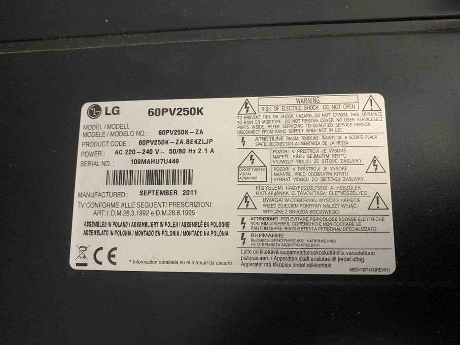 Tv LG fara telecomanda