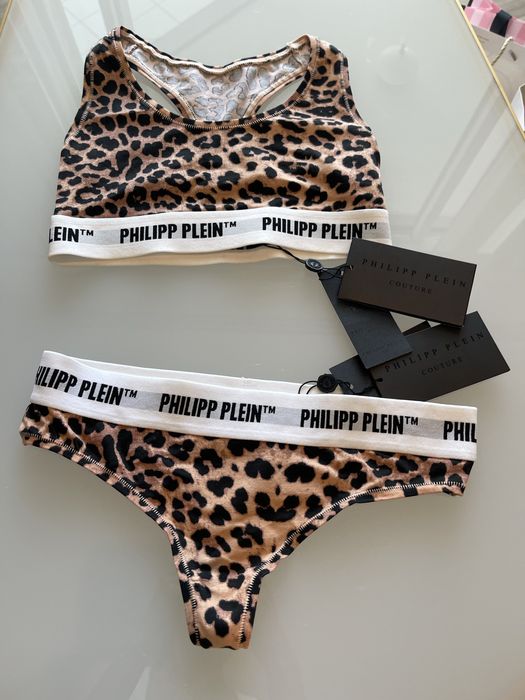 Бюстие филип плейн тигирово топ бельо бикини сутиен philipp plein