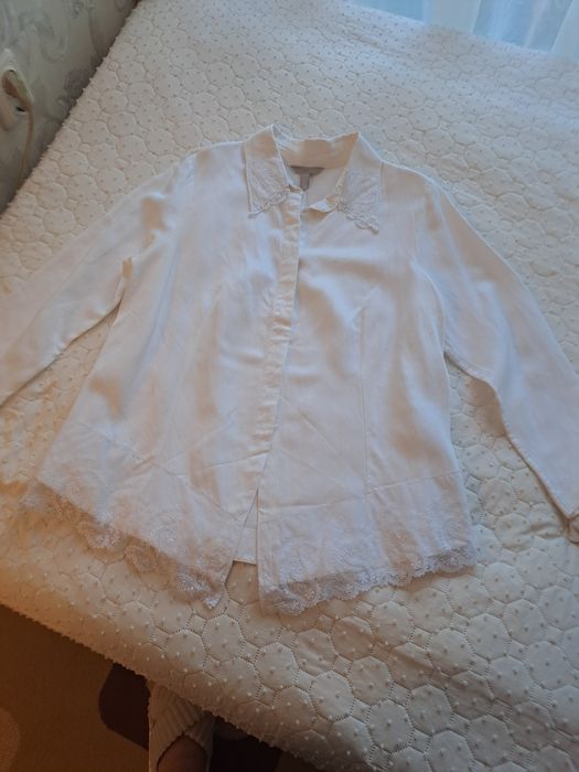 Дамска блуза в бяло, размер XL