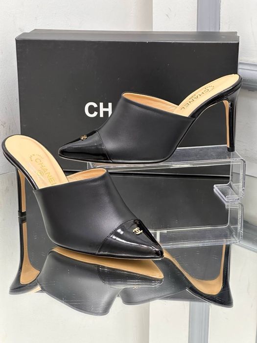 Pantofi-sandale-Balerini Chanel colecția noua Piele naturală 100%