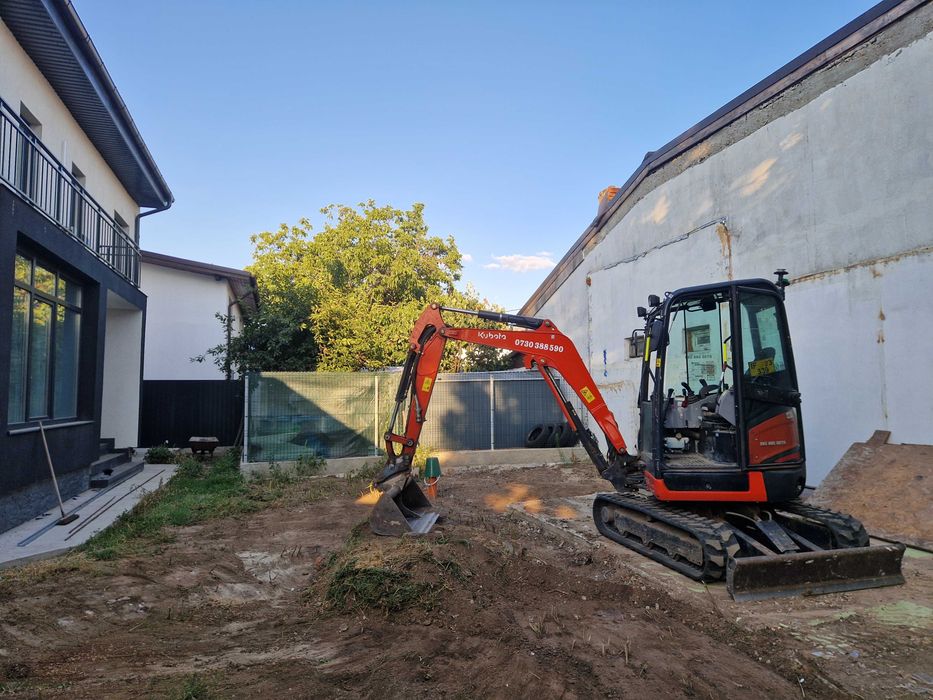 excavator + deservent / fundatii / canalizari / terasamente / gaz