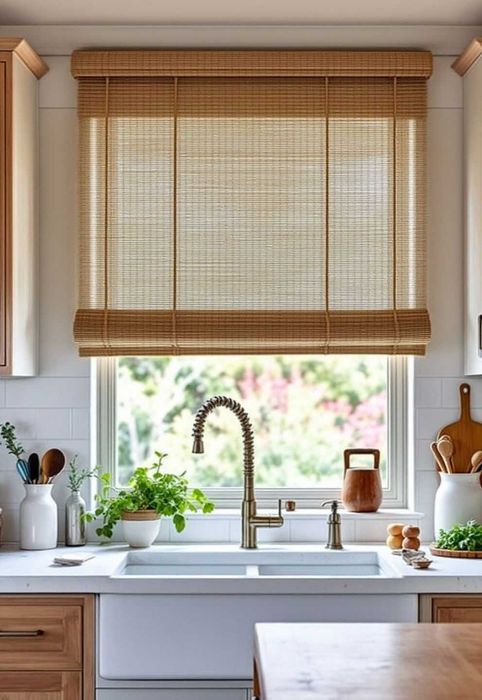 Бамбуковые жалюзи | Шторы | Римские шторы | Jalyuzi   Bj305