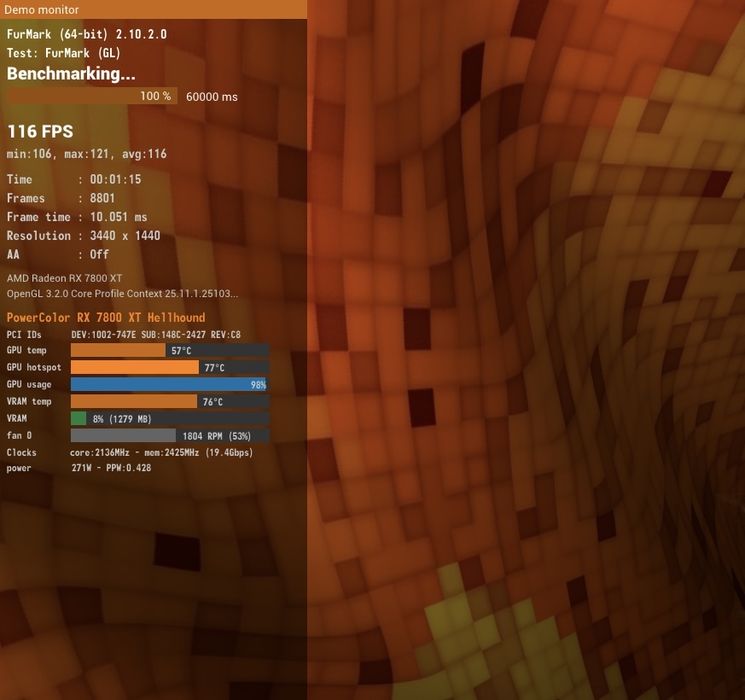 PowerColor RX 7800 XT Fighter 16GB 256Bit Аналог RTX 4070 Super