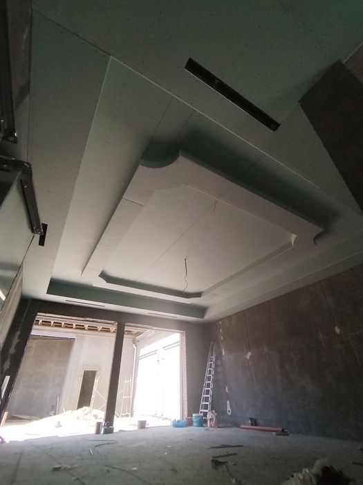 Гипсокартон, малярка ламинат ва кафель