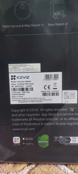 Aspirator EZVIZ RS20 pro . Este nou, sigilat si cu garantie