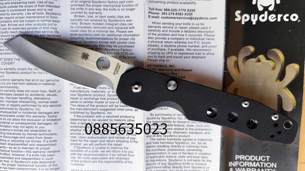 Spyderco C240 Kevin Smock / Brad Southard Positron C195