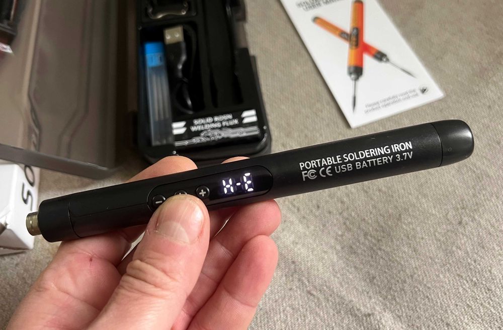 Letcon portabil TK USB D5 cu display set complet nou reglaj temperatur