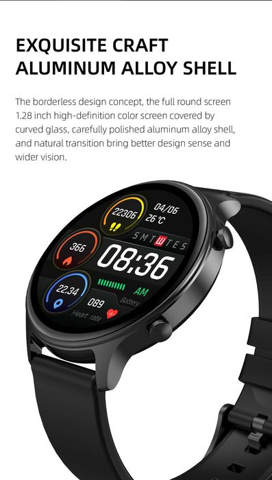Ceas Femei SmartWatch dama, apel voce, preluare apel, GPS, br. metal