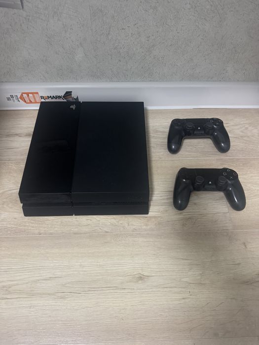 Прошитый PS4 33 игр 2 джойстика Kaspi Red и рассрочка