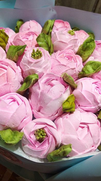 Сладкие букеты из зефира