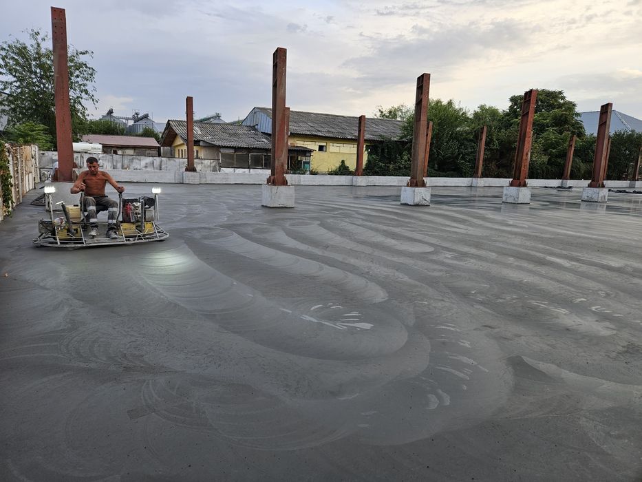 Turnari beton finisat mecanic elicopterizat