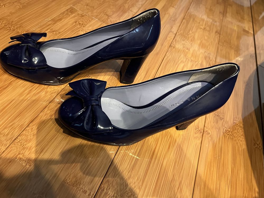 Pantofi dama de lac albastrii Anna Cori 38