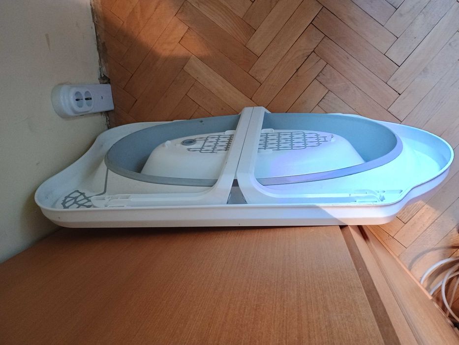 Сгъваема вана за къпане на бебе - сивa