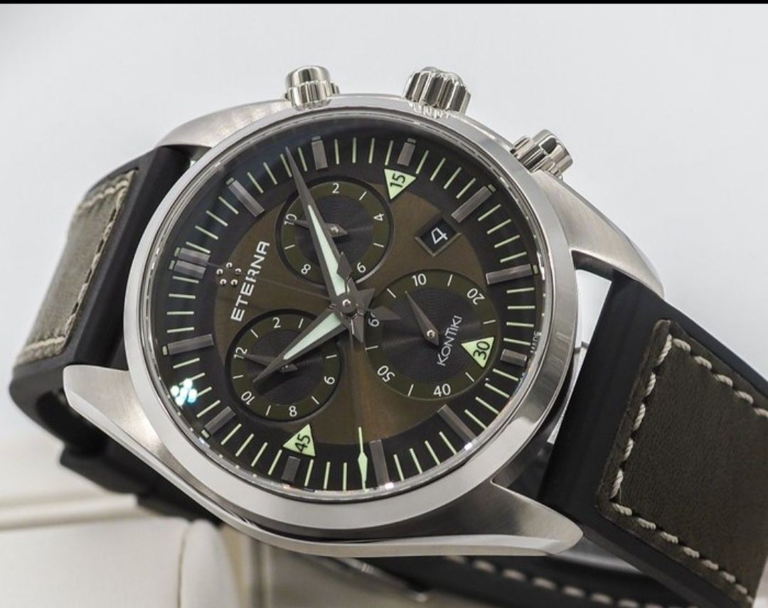 Чисто НОВ оригинален Eterna Kontiki Chronograph