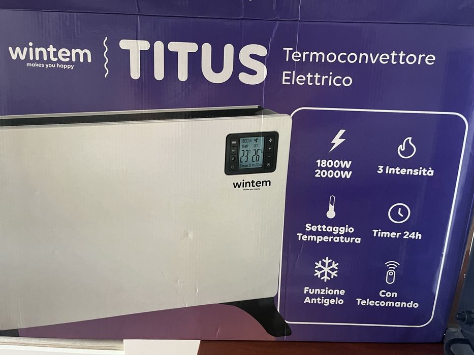Електрически конвектор WinTem TITUS – като нов, почти неизползван!