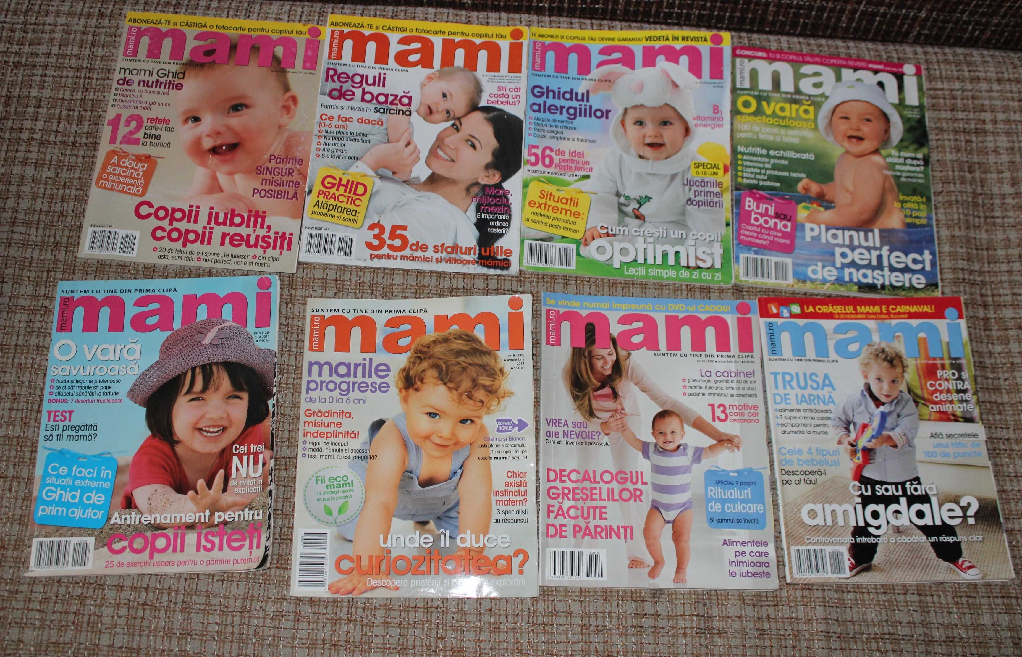 lot reviste si carti cresterea copilului mami super bebe