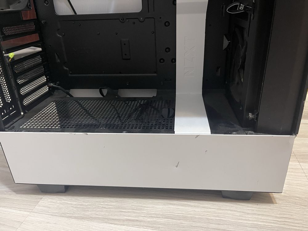 Carcasa PC NZXT H510 Elite Matte White, Middle Tower cu mic defect