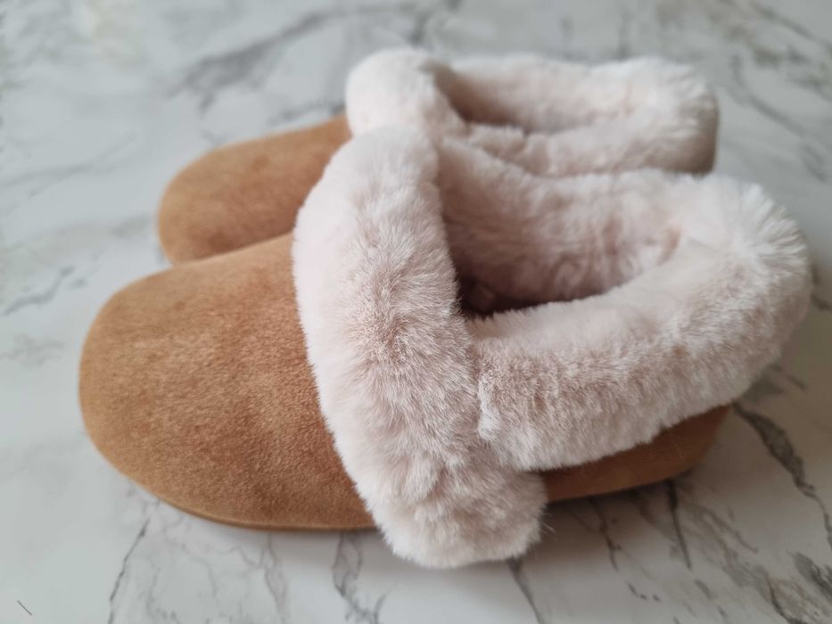Нови домашни чехли/пантофи Zara home kids от велур.