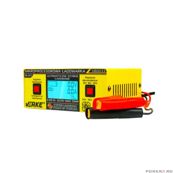 Redresor auto cu microprocesor, 6/24 V 10A, incarcare in 4 etape, 6 -