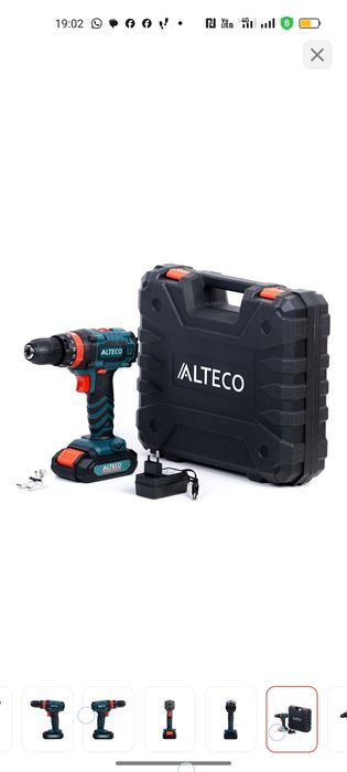 ALTECO дрель-шуруповерт CID 2110.1 Li 21