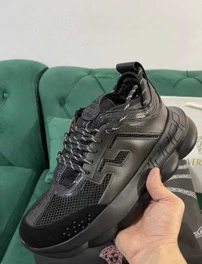 Adidasi Versace Chain Tripple Black (Livrare cu verificare)