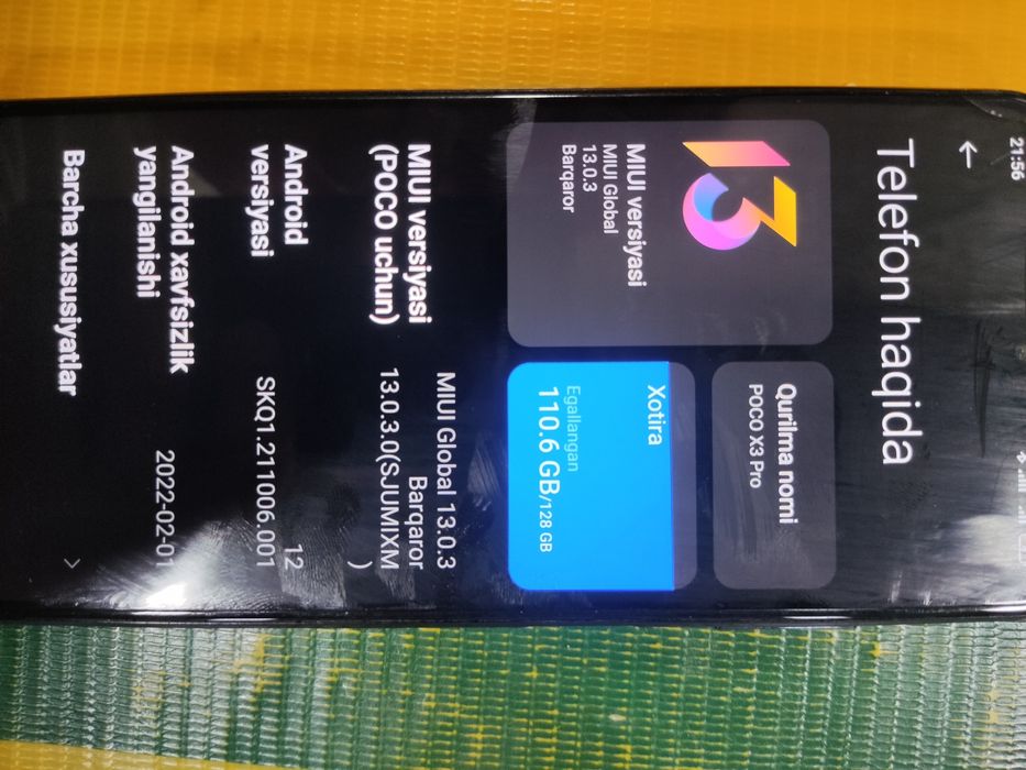 Poco F3            Holati yahshi Sotilde