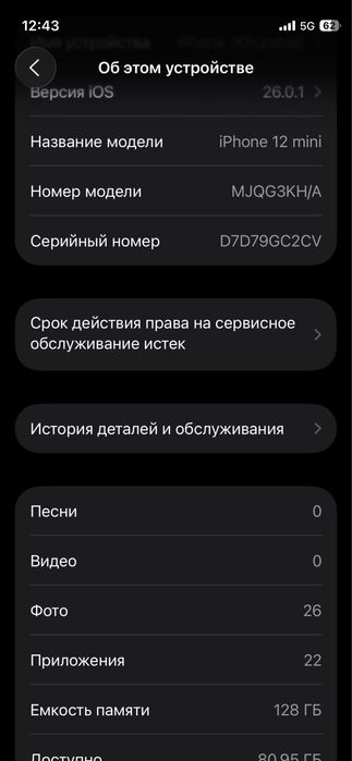 iPhone 12 mini 128 gb