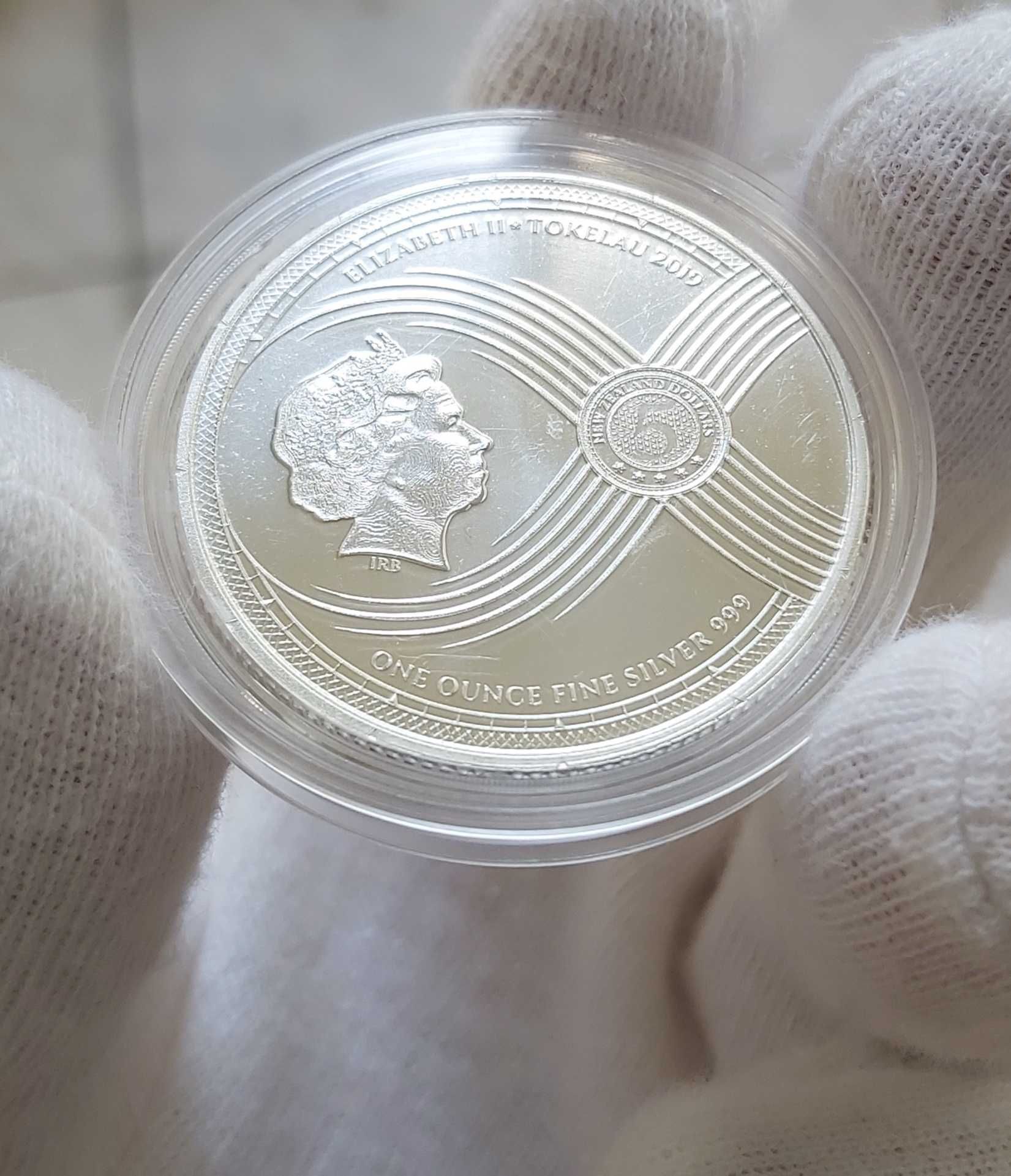 Moneda argint pur 999.9 investitie 1 oz 31.1 grame noua Chronos 2019