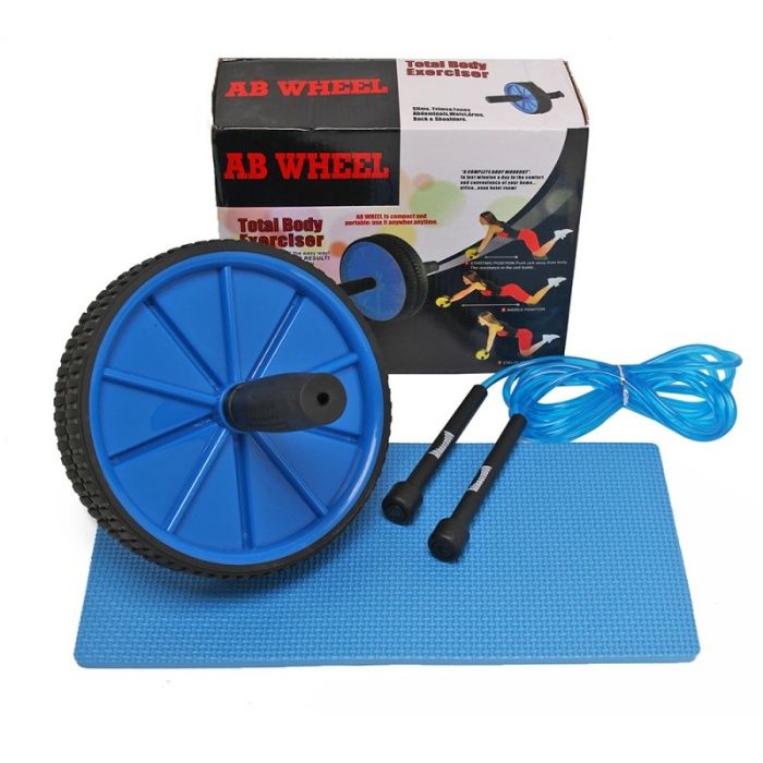 Фитнес Колело за Корем и Коремни Преси Ab Wheel 3 в 1