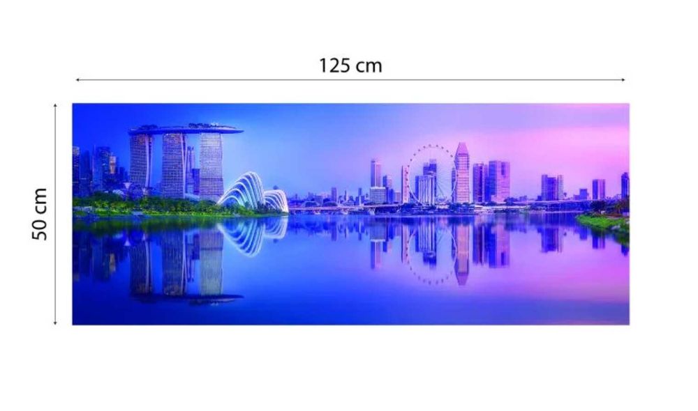 Tablou canvas Singapore, 125 x 50 cm
