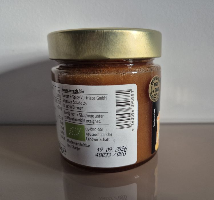 Miere Manuka 300 mgo,250 mgo,200 mgo.