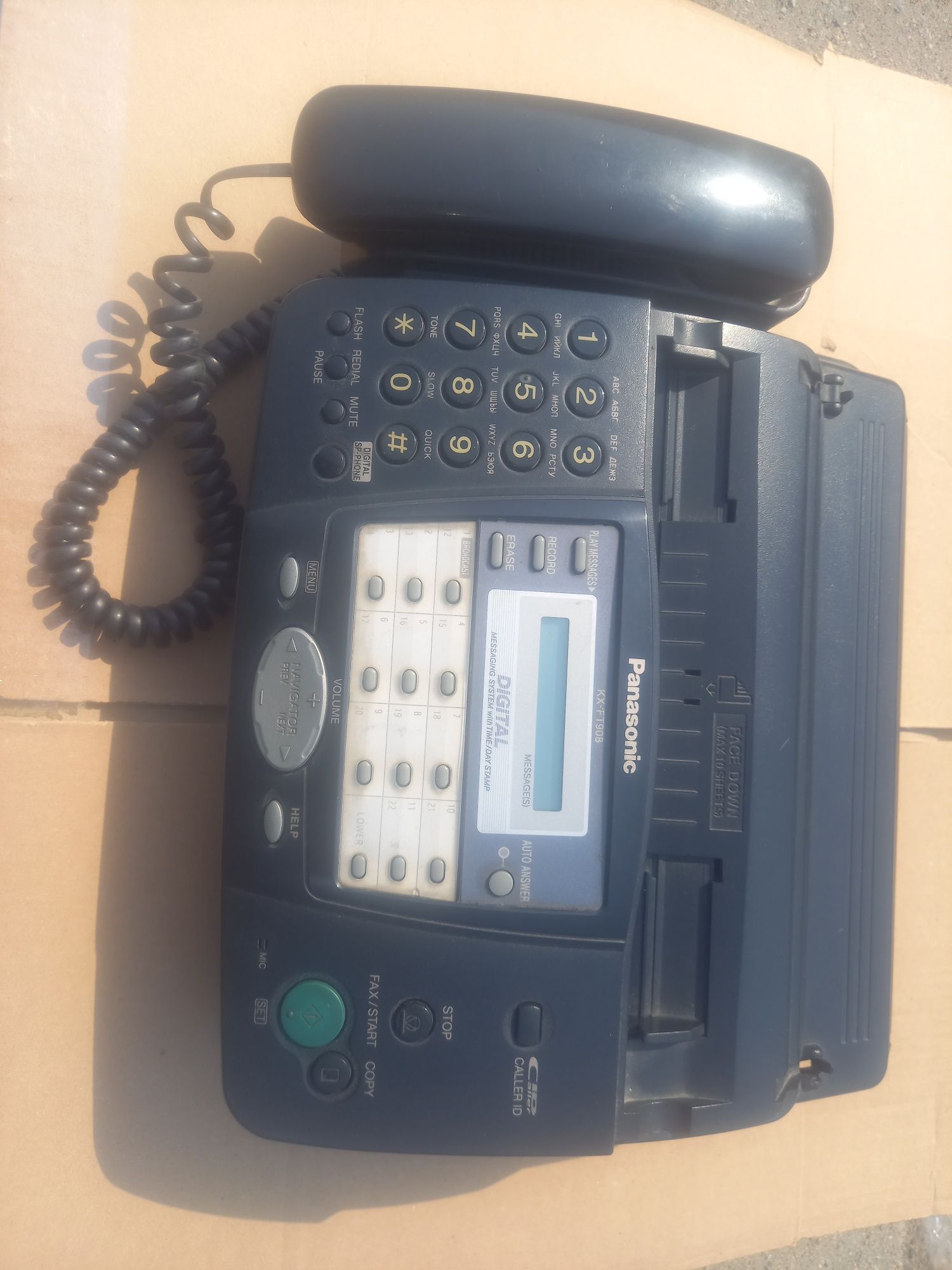 Телефон-Факс, PANASONIC,  в рабочем состоянии, с автоответчиком