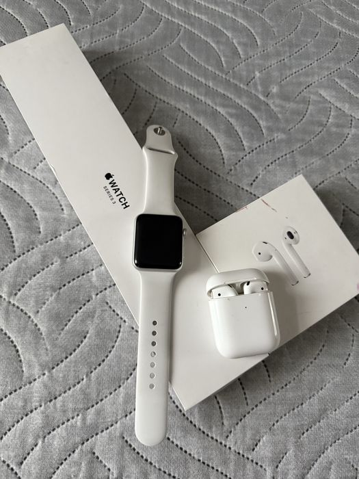 Часы Apple watch и наушники оригинал