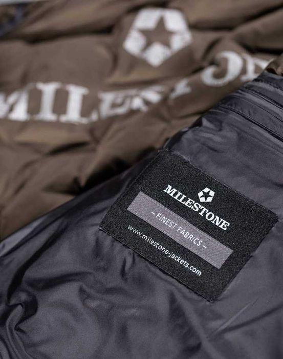 Geaca jacheta slim 50 L premium MILESTONE material superior gri inchis